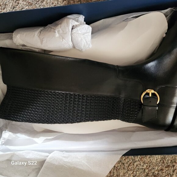 Cole Haan Clover Boots, Black leather. NIB. Size 6.5 - Picture 8 of 12